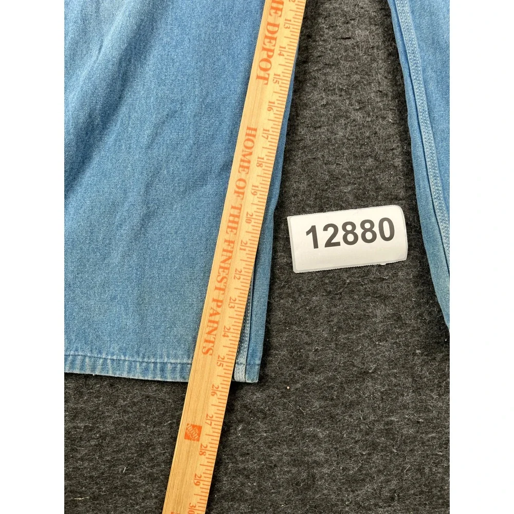 Liberty Carpenter Bib Overalls Mens 42x25.5 Blue Cotton Workwear Stonewashed